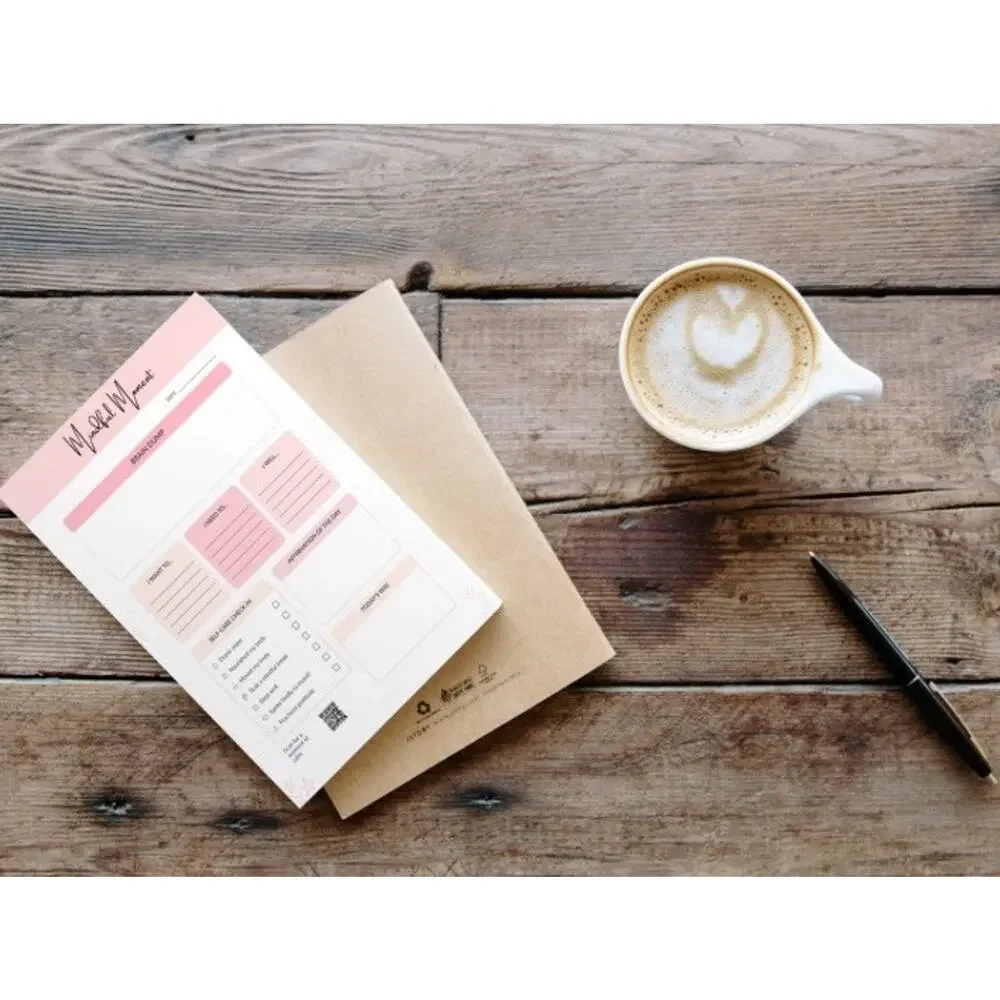 Brain Dump Notepad To Do List ADHD Self Care Journal w/ Free Goal Tracker
